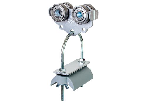 Steel Trolley with Plastic saddle for Flatform Cables (u-bolt)